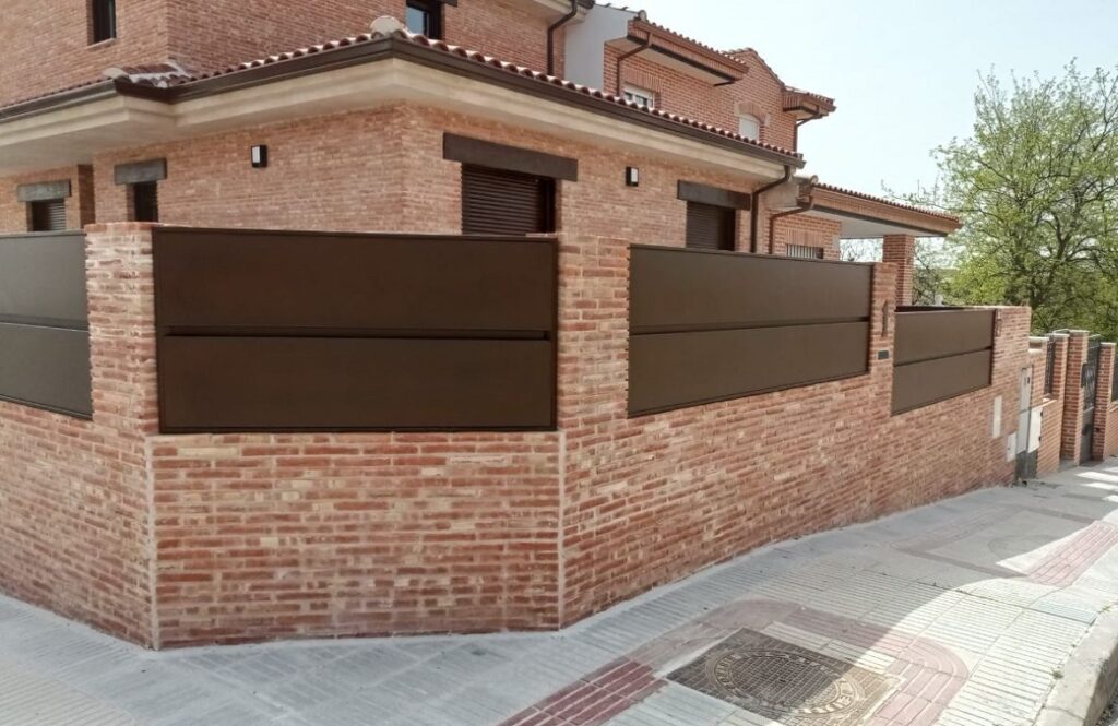 proyecto de valla de chalet