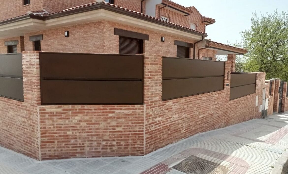 proyecto de valla de chalet